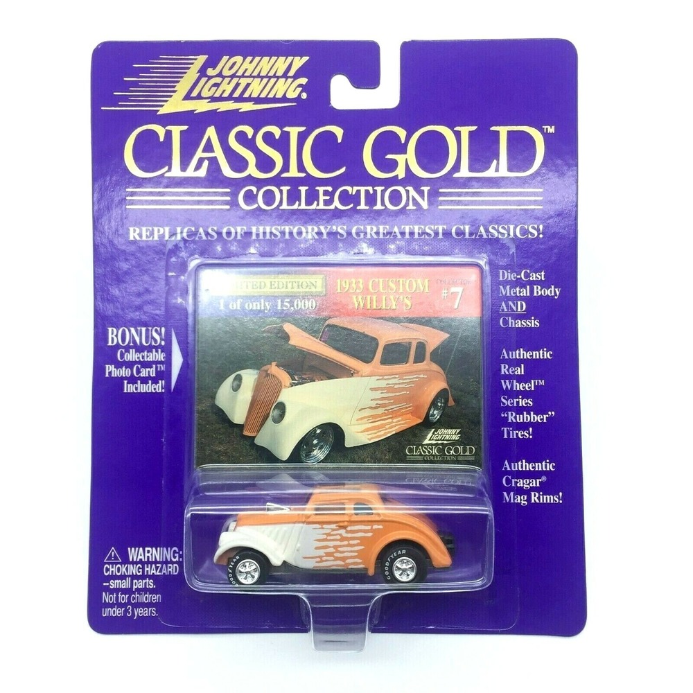 Johnny Lightning Classic Gold 1933 '33 Custom Willys Coupe Car Die Cast 1/64